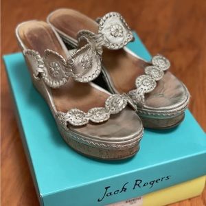 Jack Rogers Leigh Wedges Size 8.5.